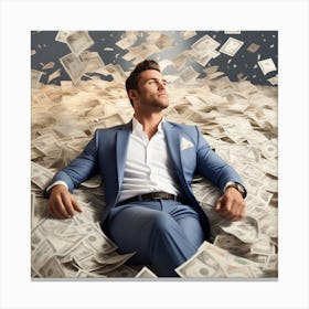 Alpha Male Laying Up On Millions Of Dollars Is Everywhere Flying (1) Canvas Print