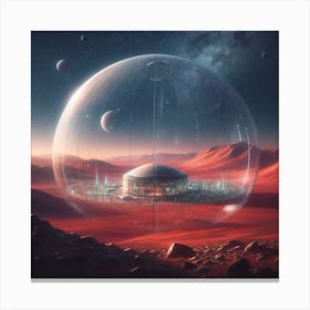 Futuristic Space Station 23 Canvas Print