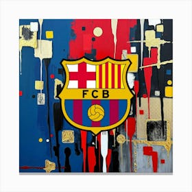 FC Barcelona Logo Wall Art 5 Canvas Print