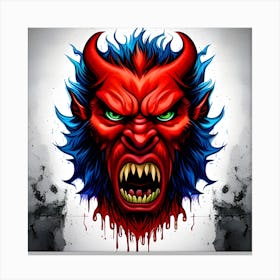 Devil Head 13 Canvas Print