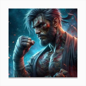 Kung Fu Fighter Canvas Print