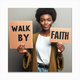 Walk By Faith Canvas Print