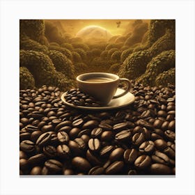 Coffee Beans 167 Canvas Print