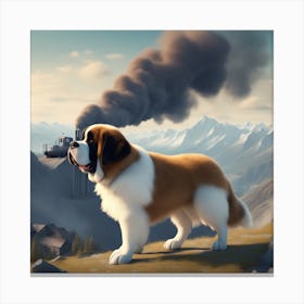 St Bernard 32 Canvas Print