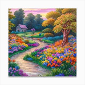 Garden Path Canvas Print