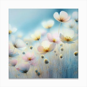 Flowers In The Meadow Canvas Print