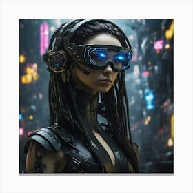 Futuristic Woman Canvas Print