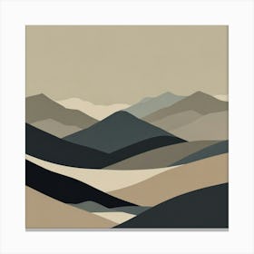 Abstract Landscape 1 Canvas Print