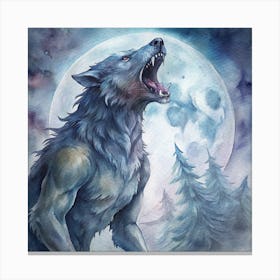 Howling Wolf Canvas Print