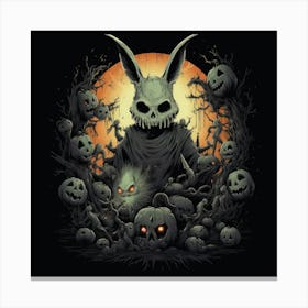 Halloween Bunny Canvas Print