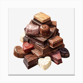 Pile Of Chocolates 2 Canvas Print