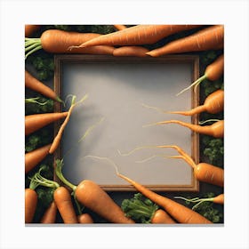 Carrots In A Frame 60 Canvas Print