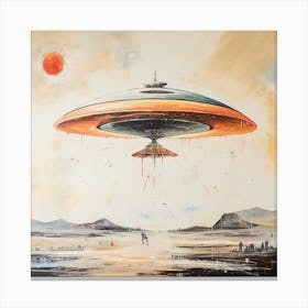 Alien Spaceship 1 Canvas Print