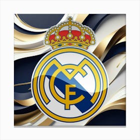 Real Madrid CF Logo Wall Art 19 Canvas Print