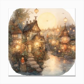 Fairy Village Canvas Print