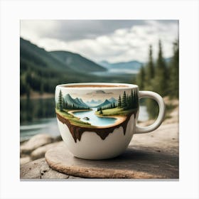 Landscape Coffee Mug Painting 1 Canvas Print