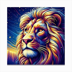 Creative Wild Animal Representation 98 Canvas Print