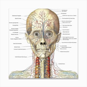 Anatomy Of The Head And Neck 1 Canvas Print