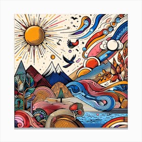 Doodle Art 3 Canvas Print