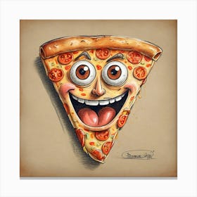 Pizza Drawing 1 Canvas Print