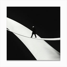 Man On A Tightrope Canvas Print