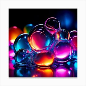 Colorful Bubbles 1 Canvas Print