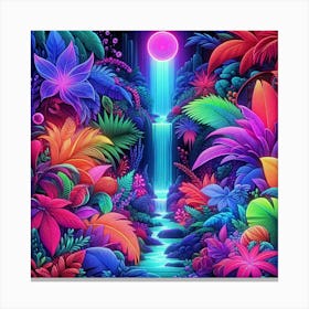 Psychedelic Jungle Canvas Print