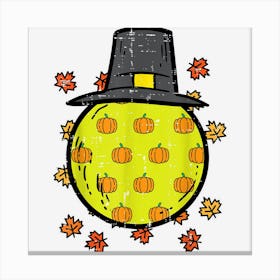 Thanksgiving Pilgrim Lacrosse Ball Sports Men Women Kids Canvas Print