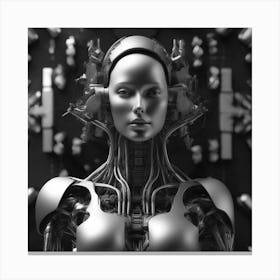 Cyborg Woman 94 Canvas Print