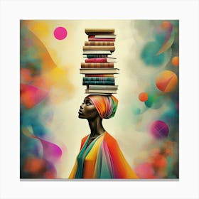 Surreal Vibrance of Elegance and Wisdom Canvas Print