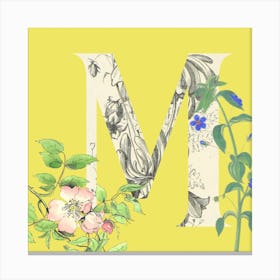 Botanical M Canvas Print