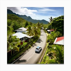 Plant Community Vegetation Window Car Holiday Maker Drone District Tour Tourism Rural Walk (1) Canvas Print