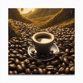 Coffee Beans In The Forest 19 Canvas Print