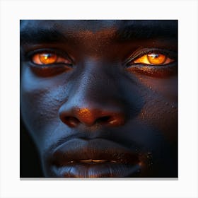 Eyes Of An African Man Canvas Print