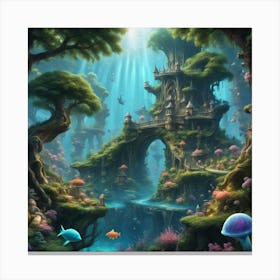 Underwater Fantasy Canvas Print