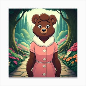 Lady Bear Canvas Print