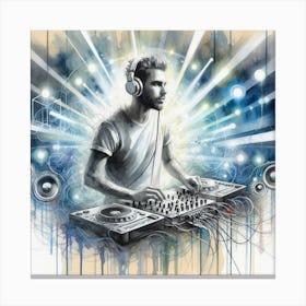 Dj Dj Canvas Print