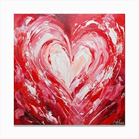 Heart Of Red Canvas Print