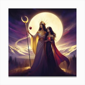 Two Goddesses 1 Canvas Print