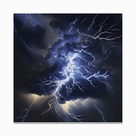 Lightning In The Sky 4 Canvas Print