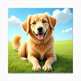 Golden Retriever 10 Canvas Print