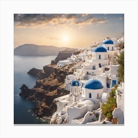 641524 Charming Santorini Island With Pristine Beaches An Xl 1024 V1 0 Canvas Print