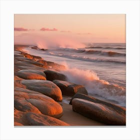 Sunrise At The Beach 2 Canvas Print