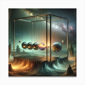 Newton's cradle Canvas Print