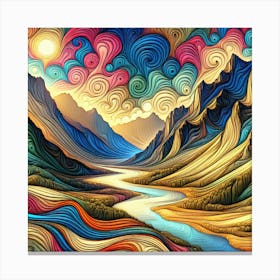 Psychedelic Painting 6 Canvas Print