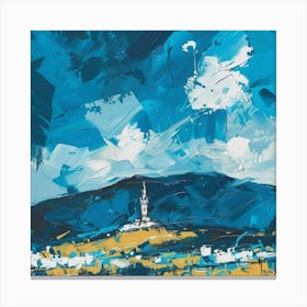 A Mitad Del Mundo In Quito Expressive Canvas Print