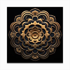 Golden Mandala 2 Canvas Print