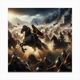 Battle Of The Three Kingdoms Canvas Print