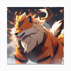 Pokemon Fox Canvas Print