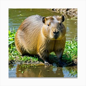Capybara Argentina Canvas Print